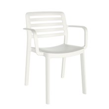 Silla con brazos blanca WIND de Resol