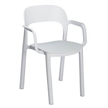 Set de 4 sillas con brazos blancas Ona Resol