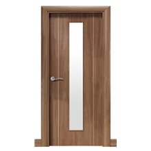 Puerta interior vidriera MODERNA VETA CEDRO