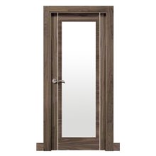 Puerta interior vidriera MODERNA NOVA NOGAL