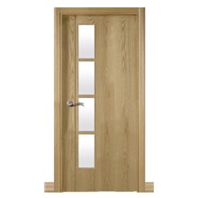 Puerta interior vidriera MODERNA ROBLE L1G1N