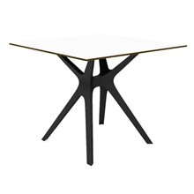 Mesa negra y blanca VELA S 90 de Resol