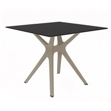 Mesa arena y negra VELA S 90 de Resol