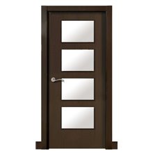 Puerta interior vidriera MODERNA WENGUE L1-BV4