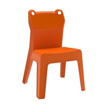 Set de 4 sillas infantiles naranjas Jan Frog Resol