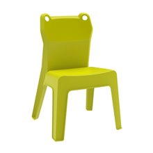 Juego de 4 sillas infantile verde lima Jan Frog Resol