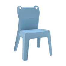 Juego de 4 sillas infantiles en azul Jan Frog Resol