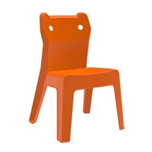 Conjunto de 4 sillas infantil en naranja Jan Cat Resol