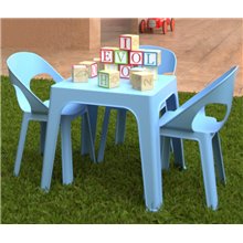 Pack de 4 sillas infantiles azules Rita Resol