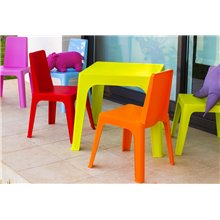 Pack de 4 sillas infantiles rojas Julieta Resol