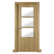 Puerta interior vidriera MODERNA ROBLE L1G1B-BZV3