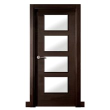 Puerta interior vidriera MODERNA WENGUE L2-BV4