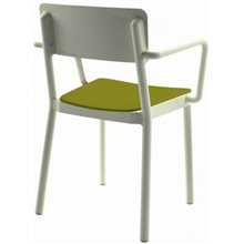 Set de 4 sillas brazos blancas con tapizado nilo Lisboa Resol