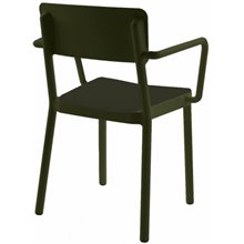 Set de 4 sillas negras con brazos Lisboa Resol