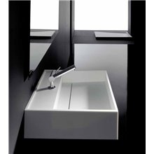 Lavabo cuadrado con borde Compact COSMIC