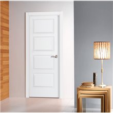 Puerta interior LACADA BLANCA fresada PL-216