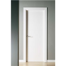Puerta interior lisa LACADA BLANCA PL1