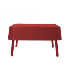 Mesa auxiliar roja BOB de Resol