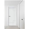 Puerta interior lisa LACADA BLANCA PL-4500