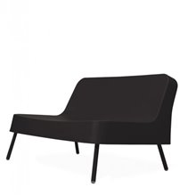Sofá de exterior negro BOB de Resol