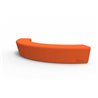 Bancada semicircular naranja HOOP de Resol