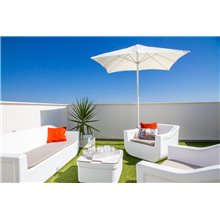 Sillón de exterior blanco CLUB de Resol