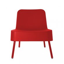 Sillón de exterior rojo BOB de Resol
