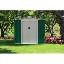Caseta metálica 6,3m² Glasgow verde Gardiun