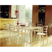 Set de 4 sillas blancas Miss Bibi Resol