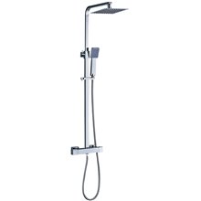 Conjunto de ducha termoestático cuadrado EXTRAPLANO - OXEN