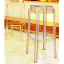 Juego de 2 tabures transparente Darren Resol