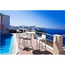 Pack de 4 taburetes blancos Rick Resol