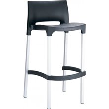 Taburete negro RICK de Resol