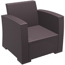 Conjunto de 2 sillones de exterior marrones Monaco Resol