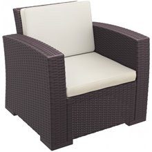 Conjunto de 2 sillones de exterior marrones Monaco Resol
