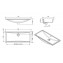 Lavabo bajo encimera AGRES 75