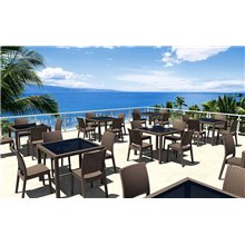 Pack de 4 sillas marrón Indiana Resol