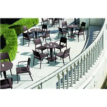 Pack de 4 sillas marrón Modena Resol