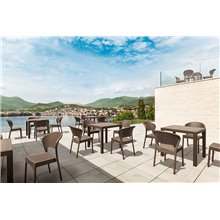 Pack de 4 sillas marrón Daytona Resol
