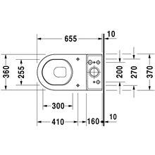 Inodoro completo tanque bajo salida horizontal Starck 3 DURAVIT