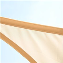 Toldo vela triángulo 3x3x3m arena Outsunny