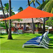 Toldo vela triángulo 6x6x6m naranja Outsunny