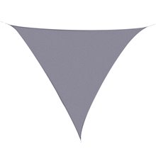 Toldo vela triángulo 3x3x3m gris Outsunny
