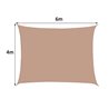 Toldo vela rect&aacute;ngulo 4x6m arena Outsunny