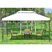 Pérgola 3x4x2,65m crema Outsunny