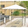 P&eacute;rgola 3x3x2,6m crema Outsunny 