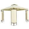 P&eacute;rgola 3x3x2,65m crema Outsunny 