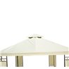 P&eacute;rgola 3x3x2,65m crema Outsunny 