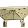 P&eacute;rgola 3x3x2,65m crema Outsunny 