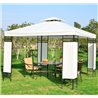 P&eacute;rgola 3x3x2,65m crema Outsunny 